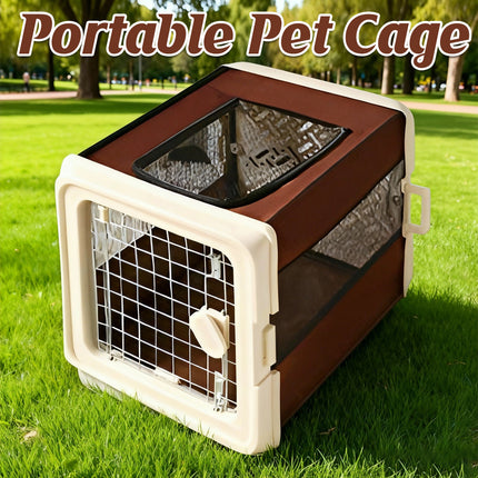 Portable Pet Carrier Foldable Cage Breathable Soft Sided for Cats Dogs Travel