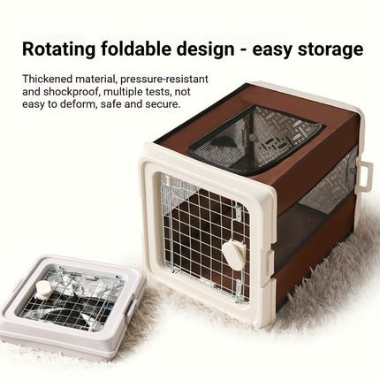 Portable Pet Carrier Foldable Cage Breathable Soft Sided for Cats Dogs Travel