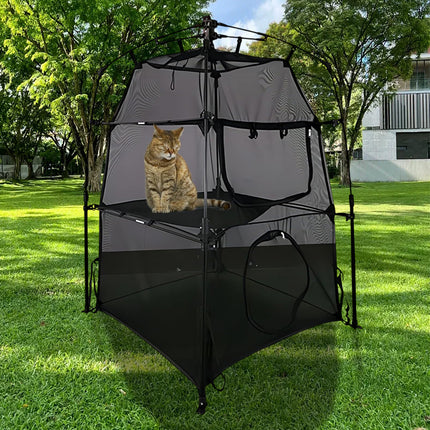Foldable Breathable Cat Outdoor Tent Portable Game Toy Light for Cat Outings