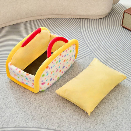Handheld Universal Semi Enclosed Portable Pet Nest Cozy Den Travel Outdoor Use