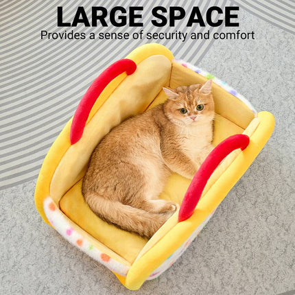 Handheld Universal Semi Enclosed Portable Pet Nest Cozy Den Travel Outdoor Use
