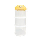 3-Tier Portable Pet Food Storage Container - Stackable Snack Bucket Bear Lid