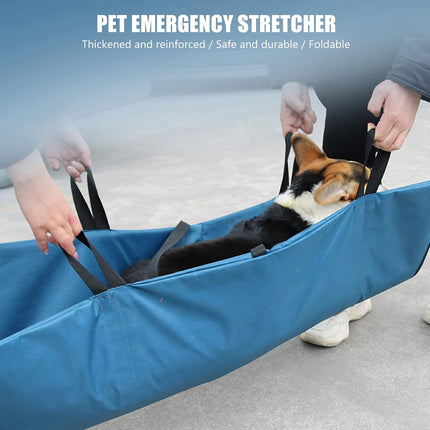 Pet Emergency Stretcher Foldable Soft Dog Cat First Aid Carrier 100 x 67cm