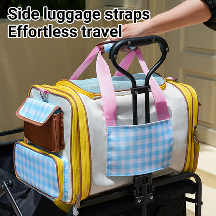Portable Pet Travel Carrier Bag Fashion Large Capacity Durable for Cats Dogs Use