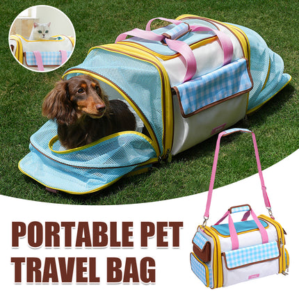 Portable Pet Travel Carrier Bag Fashion Large Capacity Durable for Cats Dogs Use
