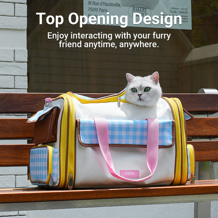 Portable Pet Travel Carrier Bag Fashion Large Capacity Durable for Cats Dogs Use