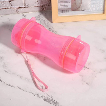 Portable Pet Water and Food Bottle 2 in 1 Travel Dog Drink Bottle with Bowl