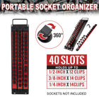 Portable Socket Storage Rack Tool Rack Socket Tool Organizer Garage Workshop