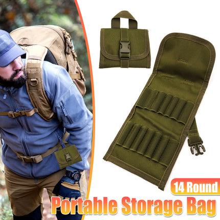 New Multifunctional Tactical 14-Round Mini Ammo Box Durable Portable Hunting