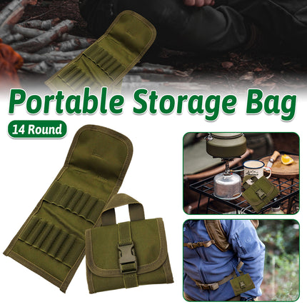 New Multifunctional Tactical 14-Round Mini Ammo Box Durable Portable Hunting
