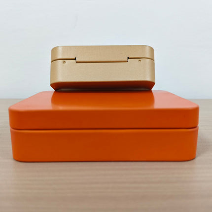 10Pcs Small Metal Storage Box Flip Top Case Portable Organiser Set