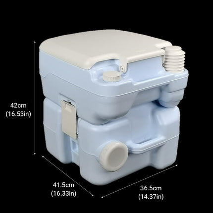 20L Portable Toilet Camping Toilet for Hiking RV Trips Emergency Potty Seat