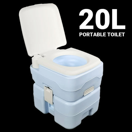 20L Portable Toilet Camping Toilet for Hiking RV Trips Emergency Potty Seat