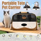 Large-Capacity Portable Pet Carrier Tote Bag Breathable Cat Dog Shoulder Bag