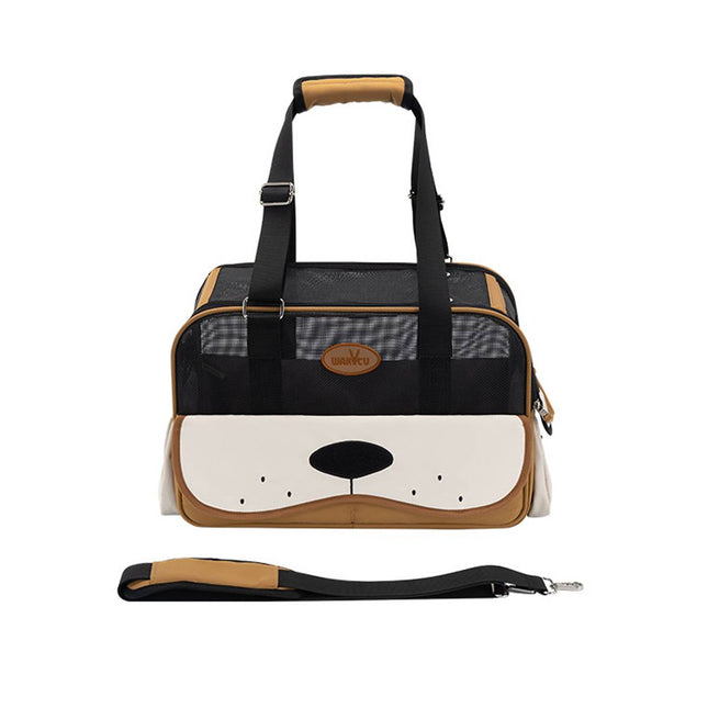 Large-Capacity Portable Pet Carrier Tote Bag Breathable Cat Dog Shoulder Bag