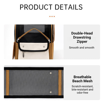 Large-Capacity Portable Pet Carrier Tote Bag Breathable Cat Dog Shoulder Bag