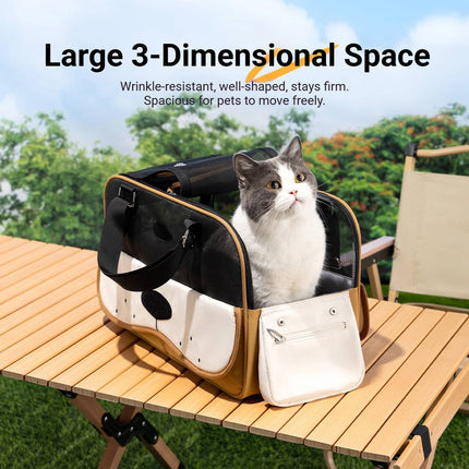 Large-Capacity Portable Pet Carrier Tote Bag Breathable Cat Dog Shoulder Bag