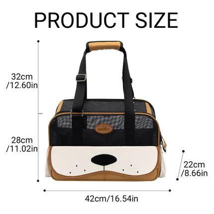 Large-Capacity Portable Pet Carrier Tote Bag Breathable Cat Dog Shoulder Bag