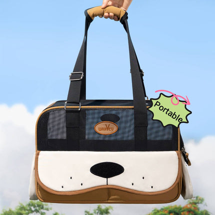 Large-Capacity Portable Pet Carrier Tote Bag Breathable Cat Dog Shoulder Bag