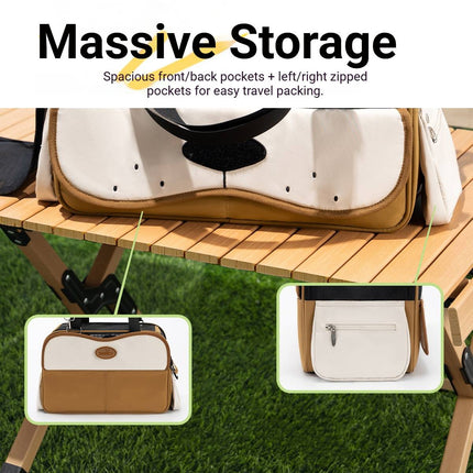 Large-Capacity Portable Pet Carrier Tote Bag Breathable Cat Dog Shoulder Bag
