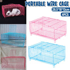 4pcs Wire Simple Bird Cage Hamster Cage Portable Small Animal Enclosure Set