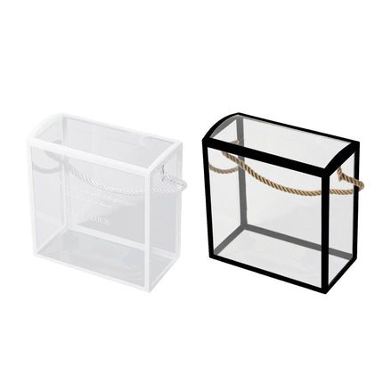 20PCS PVC Fully Transparent Handheld Gift Bags Clear Birthday Christmas Presents