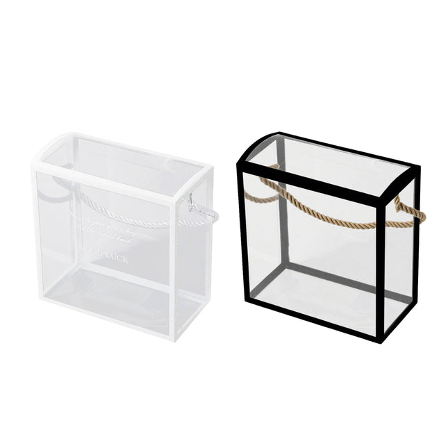 20PCS PVC Fully Transparent Handheld Gift Bags Clear Birthday Christmas Presents