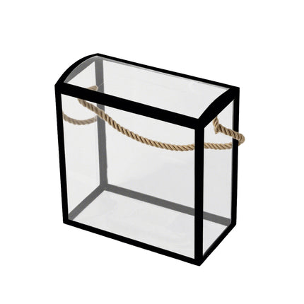 20PCS PVC Fully Transparent Handheld Gift Bags Clear Birthday Christmas Presents