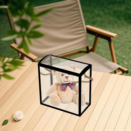 20PCS PVC Fully Transparent Handheld Gift Bags Clear Birthday Christmas Presents