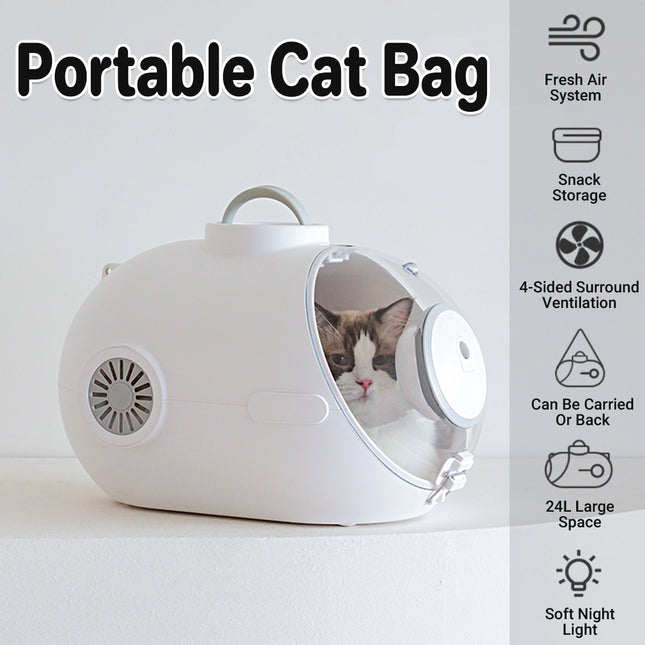 Portable Pet Carrier Backpack Travel Bag for Cats Dogs Breathable Lightweight