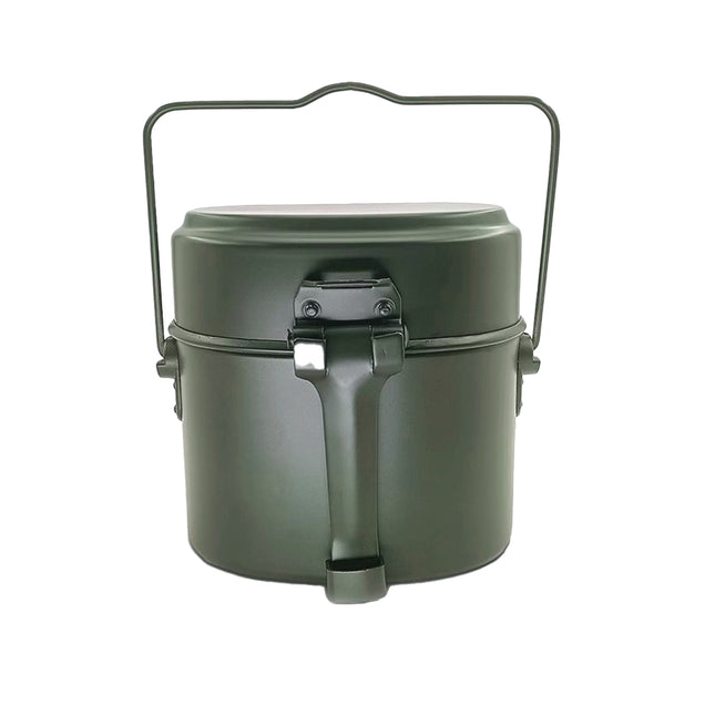 3 IN 1 Military Canteen Camping Cookware Set Hiking Army Lunch Box Pot Bowl