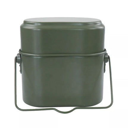 3 IN 1 Military Canteen Camping Cookware Set Hiking Army Lunch Box Pot Bowl