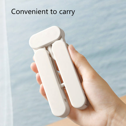 5PCS Portable Foldable Hangers Durable Plastic for Closet Laundry Space Saving