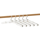 5PCS Portable Foldable Hangers Durable Plastic for Closet Laundry Space Saving