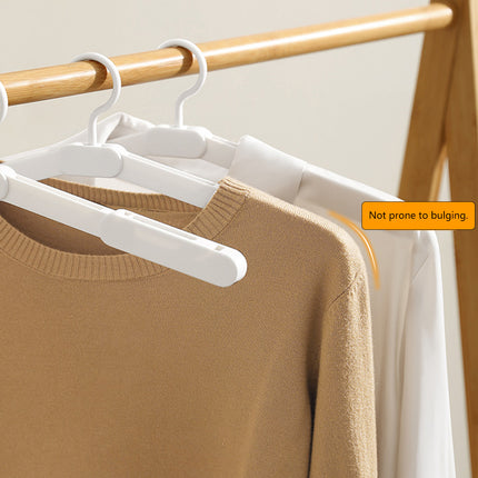 5PCS Portable Foldable Hangers Durable Plastic for Closet Laundry Space Saving