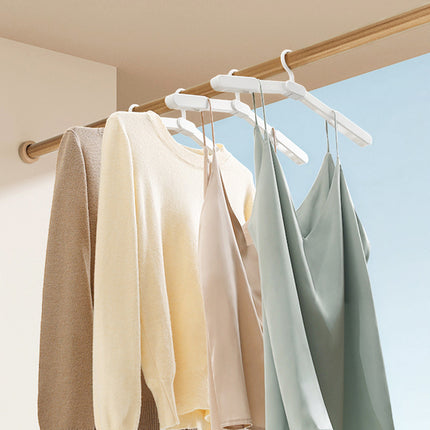 5PCS Portable Foldable Hangers Durable Plastic for Closet Laundry Space Saving