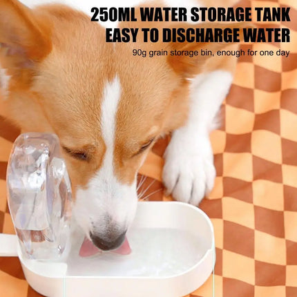 Pet Travel Water Food Cup for Dog Walking Leakproof Portable Lightweight Outdoor