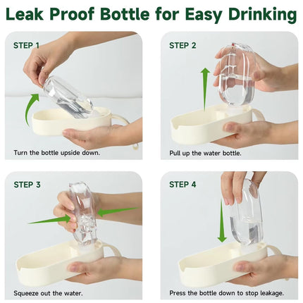 Pet Travel Water Food Cup for Dog Walking Leakproof Portable Lightweight Outdoor