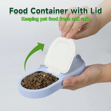 Pet Travel Water Food Cup for Dog Walking Leakproof Portable Lightweight Outdoor