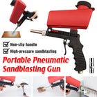 Handheld Sandblasting Gun Portable Pneumatic Tool For Rust Paint Cleaning Use