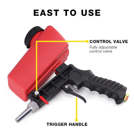 Handheld Sandblasting Gun Portable Pneumatic Tool For Rust Paint Cleaning Use