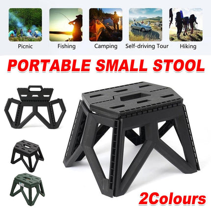 Foldable Stool Portable Fishing Stool Compact Folding Small Bench Outdoor Seat