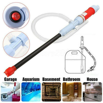 Portable Electric Hand Syphon Pump Pipe Oil Diesel Fuel Water Transfer Battery - Aimall