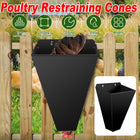 Metal Poultry Restraint Cone Flat Back Funnel Cone for Chicken Duck Goose