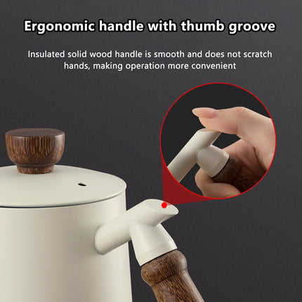 600ml Stainless Steel Coffee Pour Over Kettle Heat Resistant Home Café Brewing