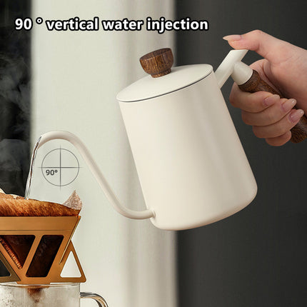 600ml Stainless Steel Coffee Pour Over Kettle Heat Resistant Home Café Brewing