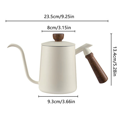 600ml Stainless Steel Coffee Pour Over Kettle Heat Resistant Home Café Brewing