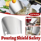 Stainless Steel Chef Machine Pouring Accessories Trough Protective Cover Set