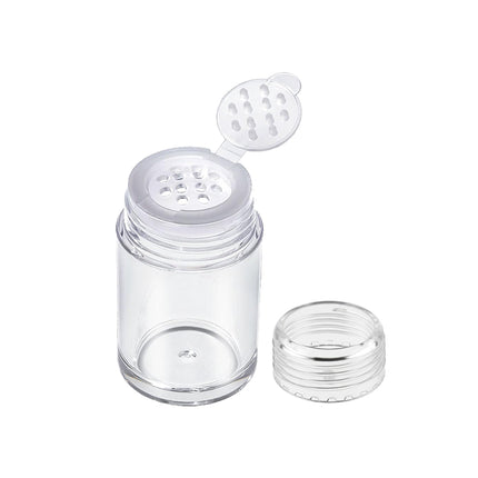 10Pcs Clear Powder Jar with Lid Airtight Refillable Cosmetic Storage Jar