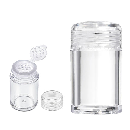 10Pcs Clear Powder Jar with Lid Airtight Refillable Cosmetic Storage Jar